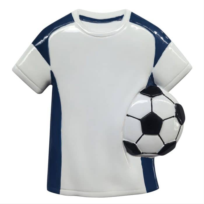 Soccer Jersey Ornaments Personalize Red