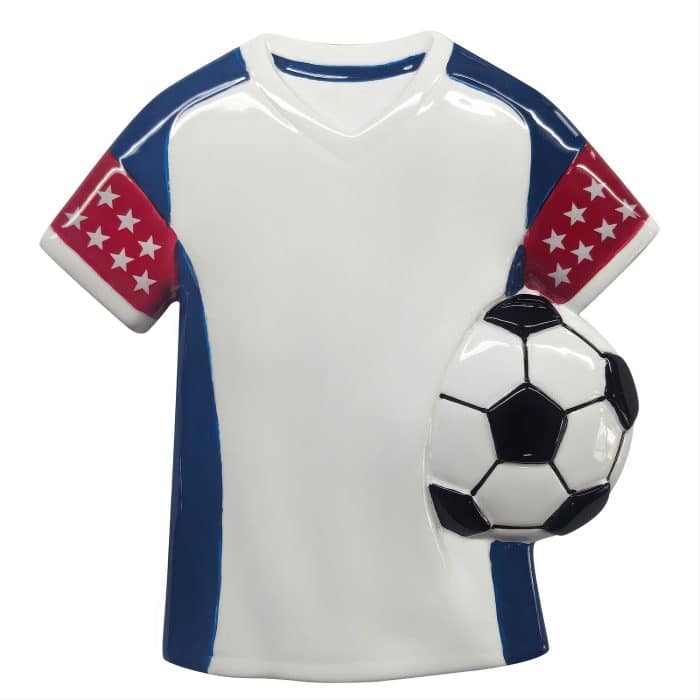 Soccer Jersey Ornaments Personalize Stars