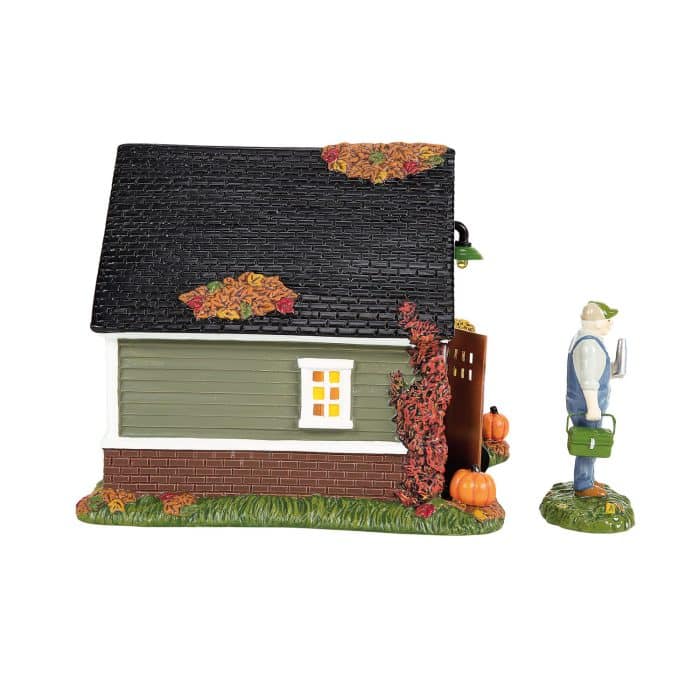 Still Running Halloween Village D56 Side