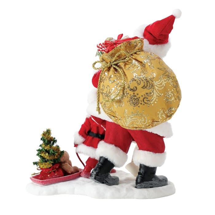 Teddy Takes a Ride Possible Dreams Santa Figurine Back