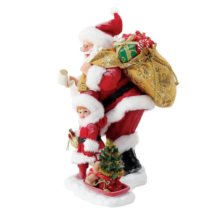 Teddy Takes a Ride Possible Dreams Santa Figurine Side