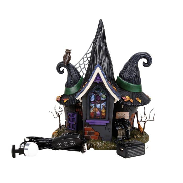 Temple of the Enlightened Hag 50th Halloween Village D56 Back