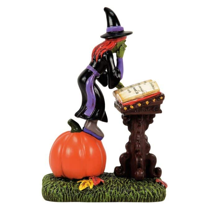 the Cursed Curses in Cursive Halloween Village D56 Back