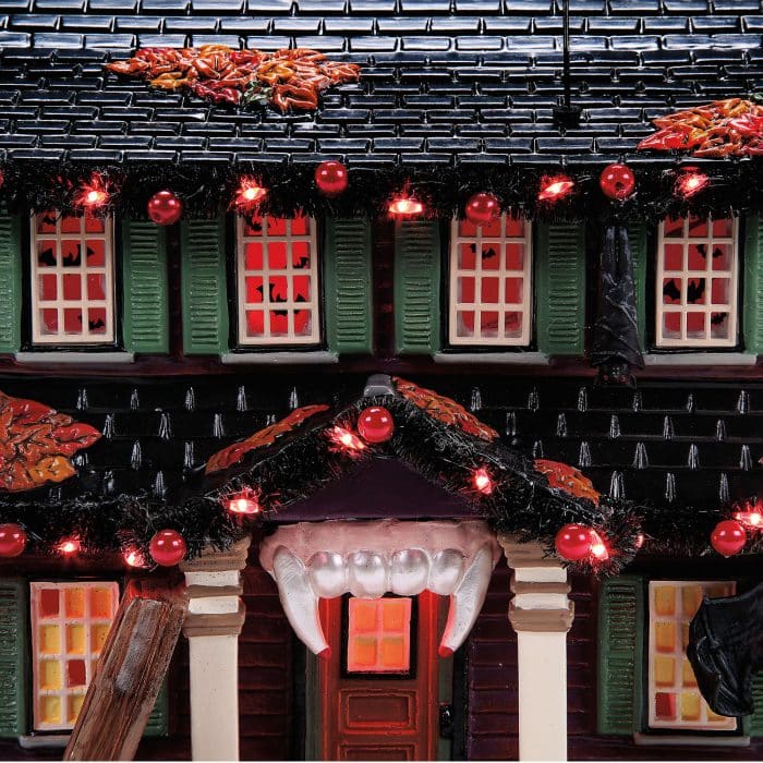 the Vampire House Halloween Village D56 Close Up