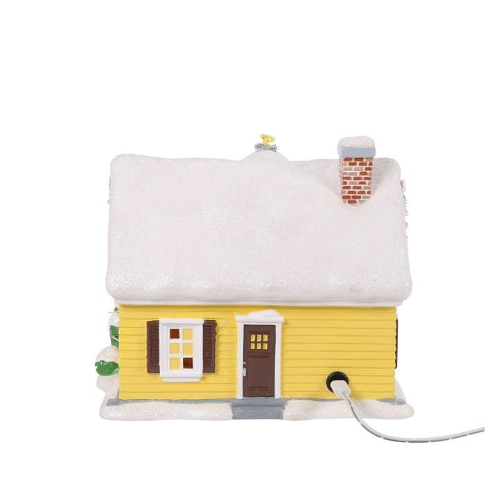 the Van Pelt Residence Peanuts Village Dept 56 Back