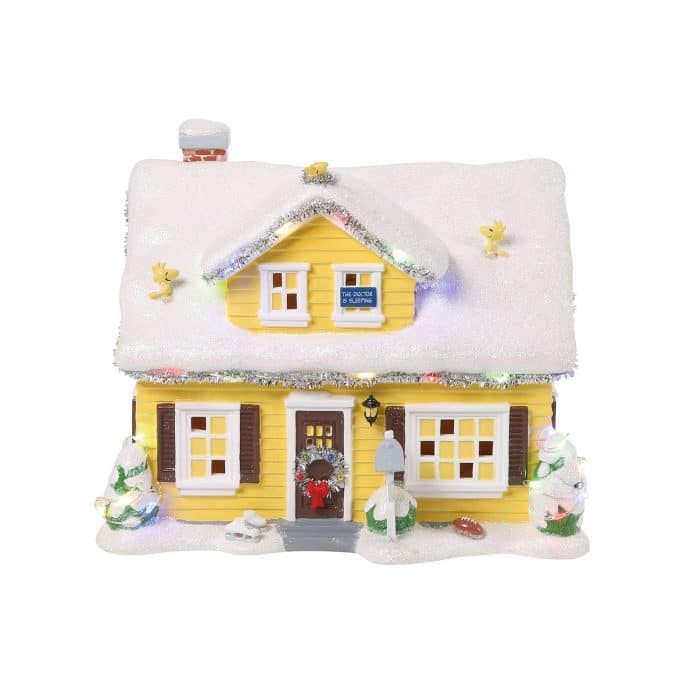 the Van Pelt Residence Peanuts Village Dept 56 Front