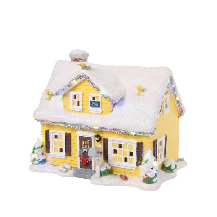the Van Pelt Residence Peanuts Village Dept 56 Quarter View