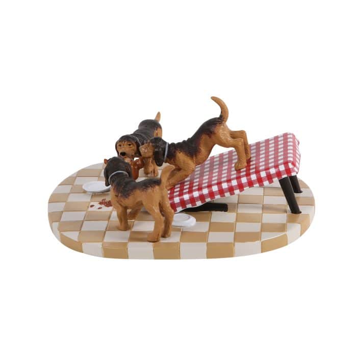 Turkey for the Hounds a Christmas Story Village Dept 56 Side
