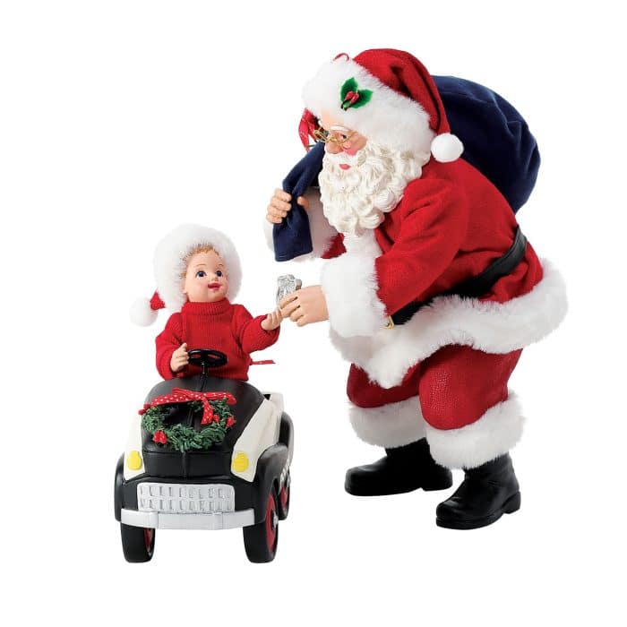 Vintage on Duty Possible Dreams Santa Figurine Side