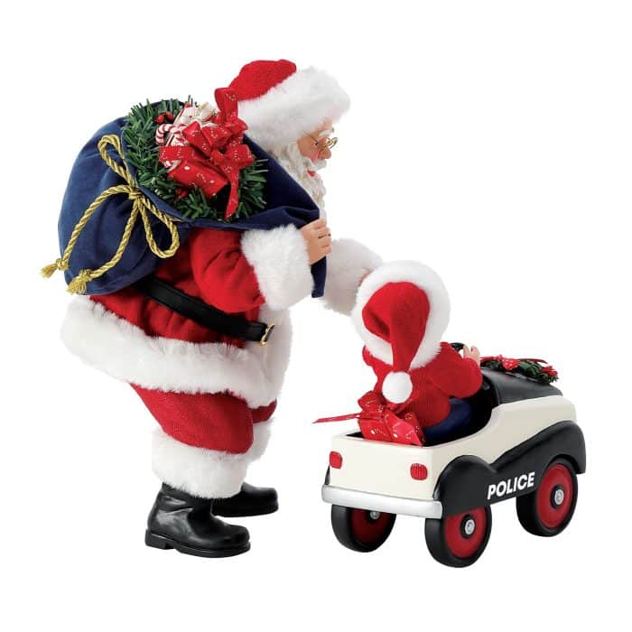 Vintage on Duty Possible Dreams Santa Figurine Side Two