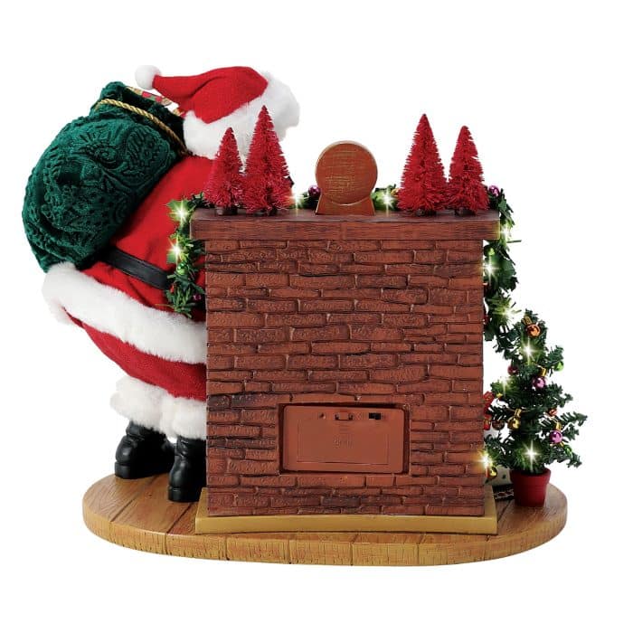 Visions of Sugar Plums Possible Dreams Santa Figurine Back