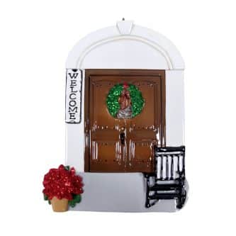 Welcome Country Door Ornament Personalize