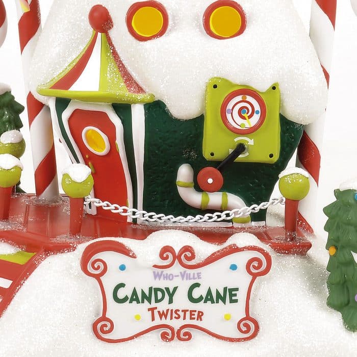 Who ville Candy Cane Twisters Grinch Village D56 Close Up