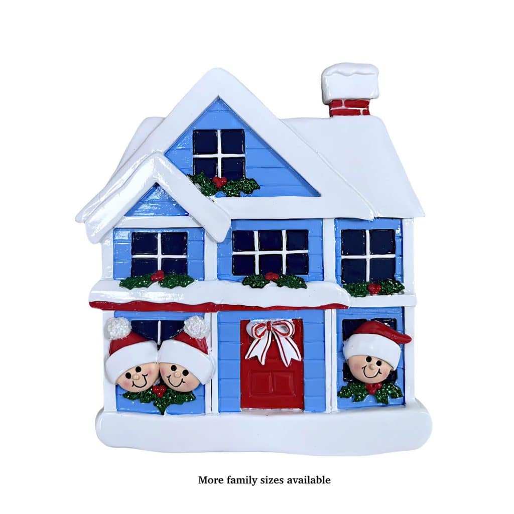 Window Charm Family Ornaments Personalize Three