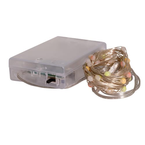 50 Led Lights Multicolor Battery Operated Battery Box