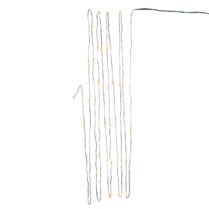 50 Led Lights Silver Wire Battery Operated Strand