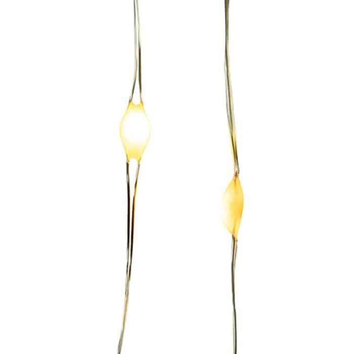 50 Led Lights Twinkle Gold Wire Battery Operated Strand