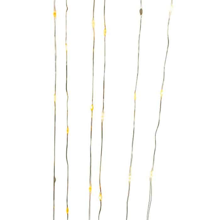 50 Led Lights Twinkle Gold Wire Battery Operated Strands