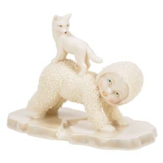 Bridge Over Frosty Water Snowbabies Figurine