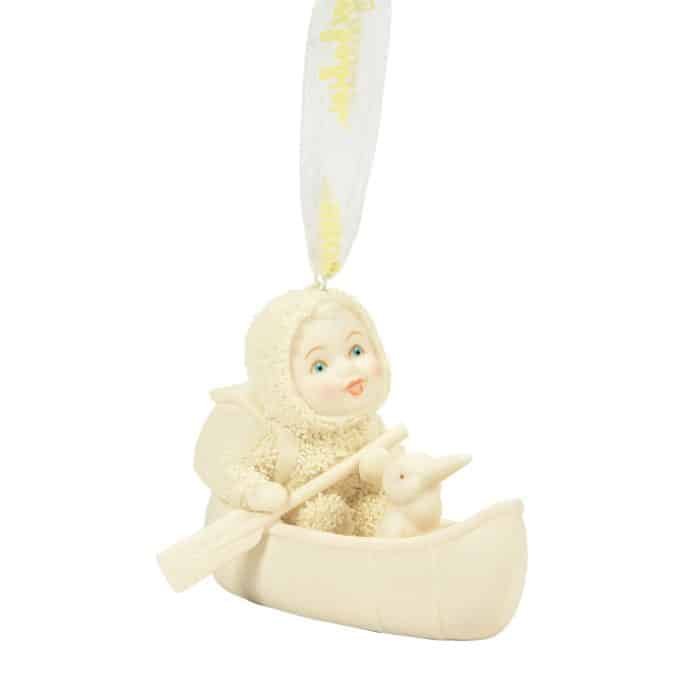 Canoe for Two Ornament Snowbabies