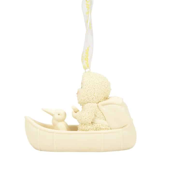 Canoe for Two Ornament Snowbabies Back