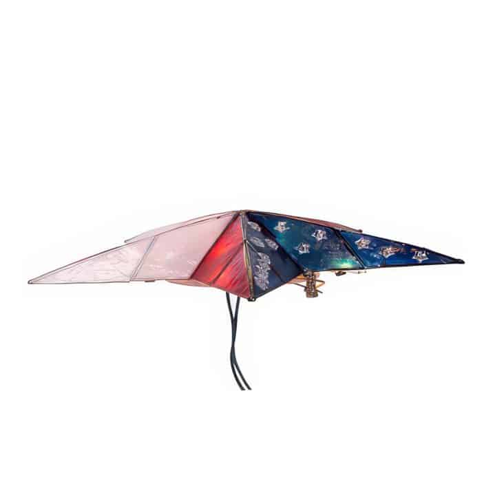 Capiz Usa Flag Inspired Star Lit Tree Topper Front