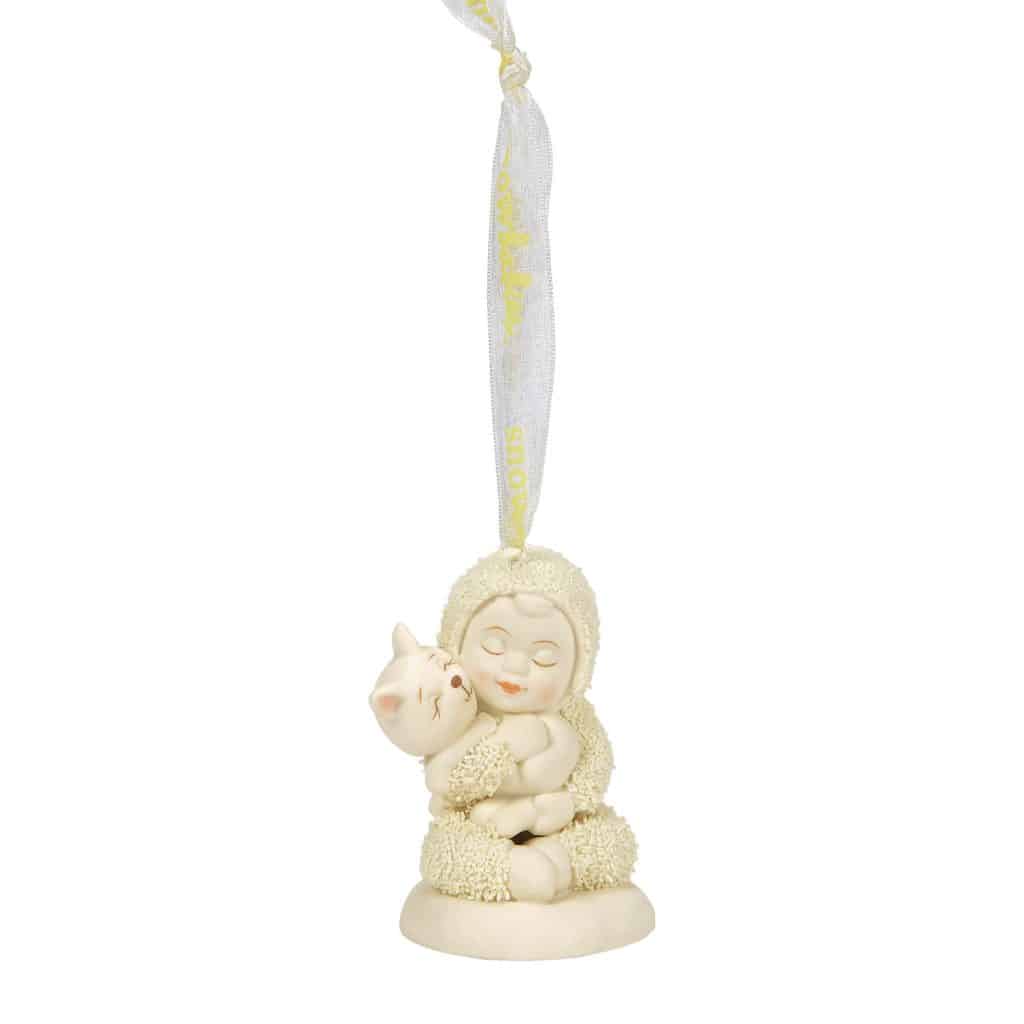 Cat Cuddles Snowbabies Ornament