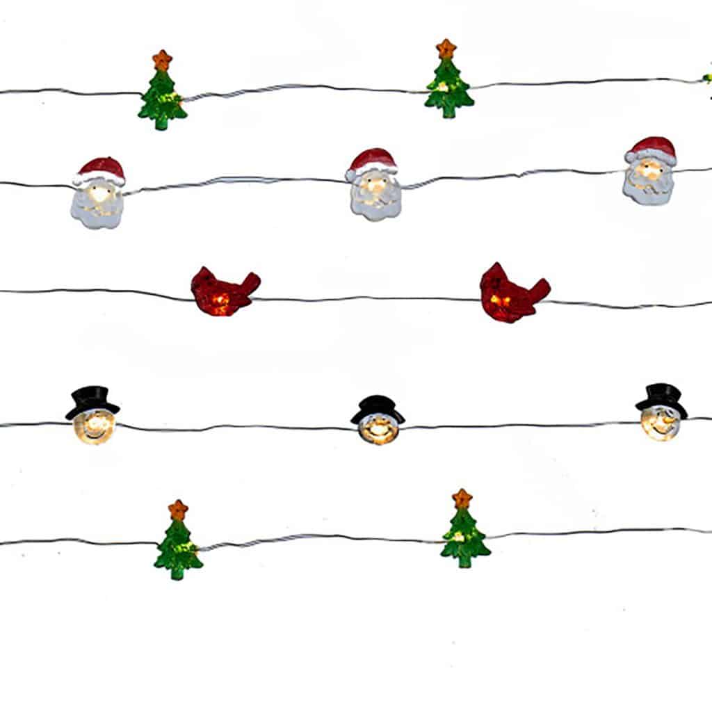 Christmas Icon Fairy Light Set Four Styles