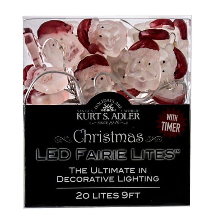Christmas Icon Fairy Light Set Four Styles Santa