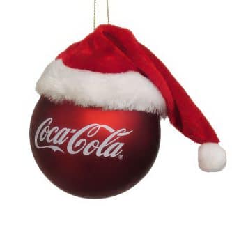 Coca cola® Ball with Hat Ornaments