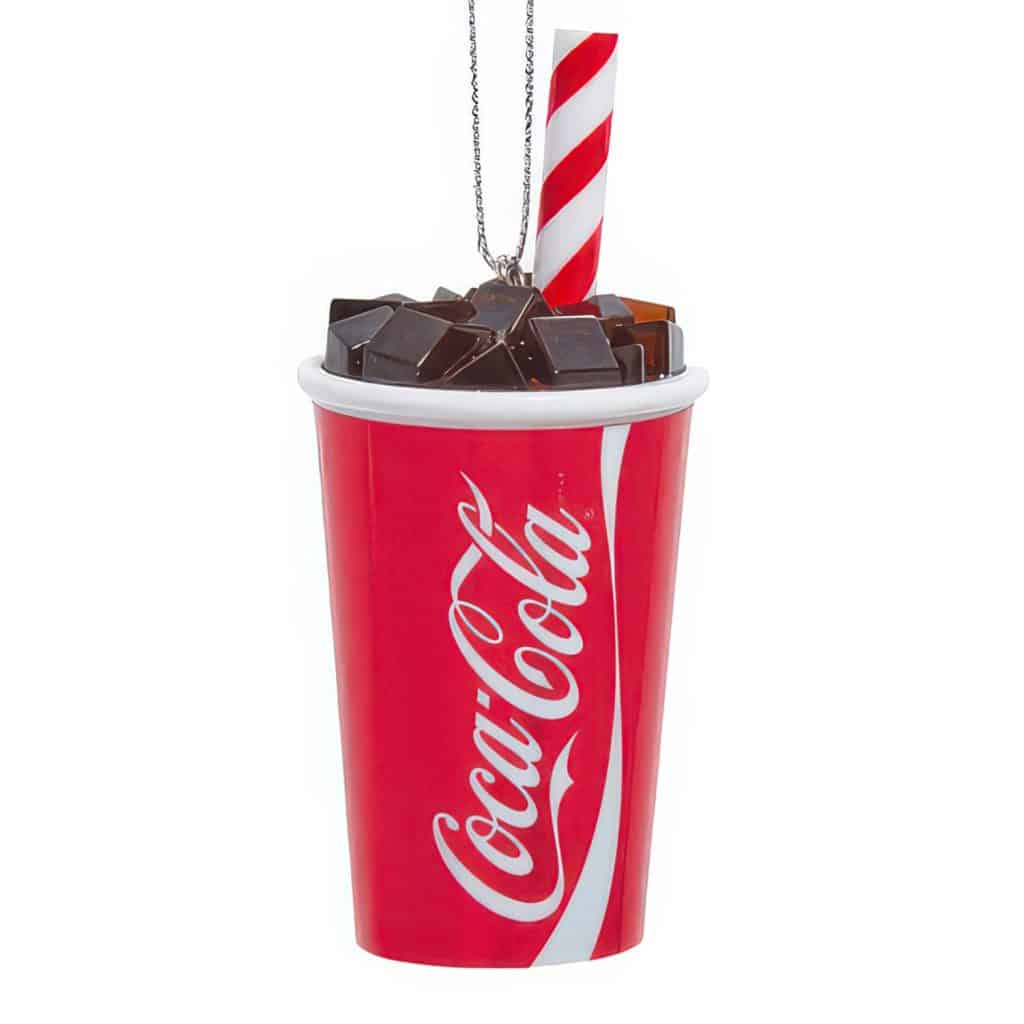 Coca cola® Cup with Straw Ornaments