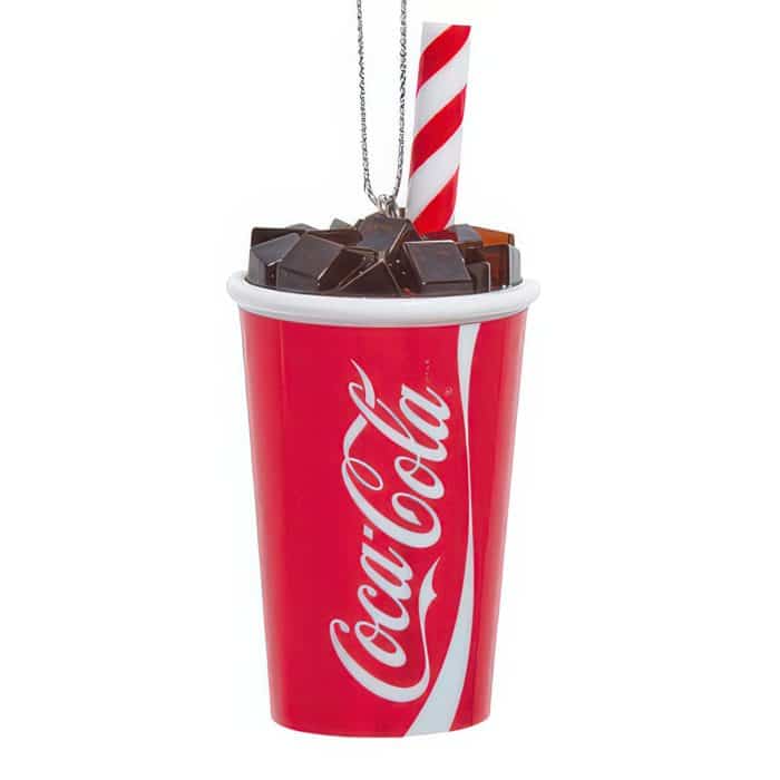 Coca cola® Cup with Straw Ornaments