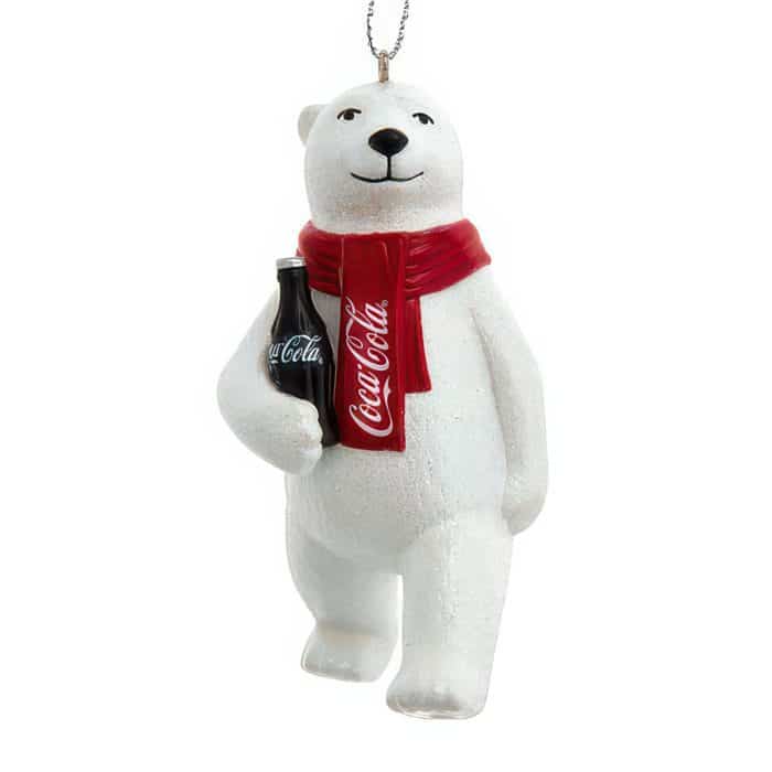 Coca cola® Polar Bear with Bottle Ornaments