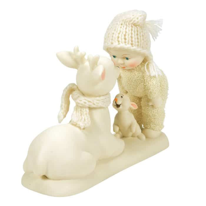 Deer Friends Snowbabies Figurine Front