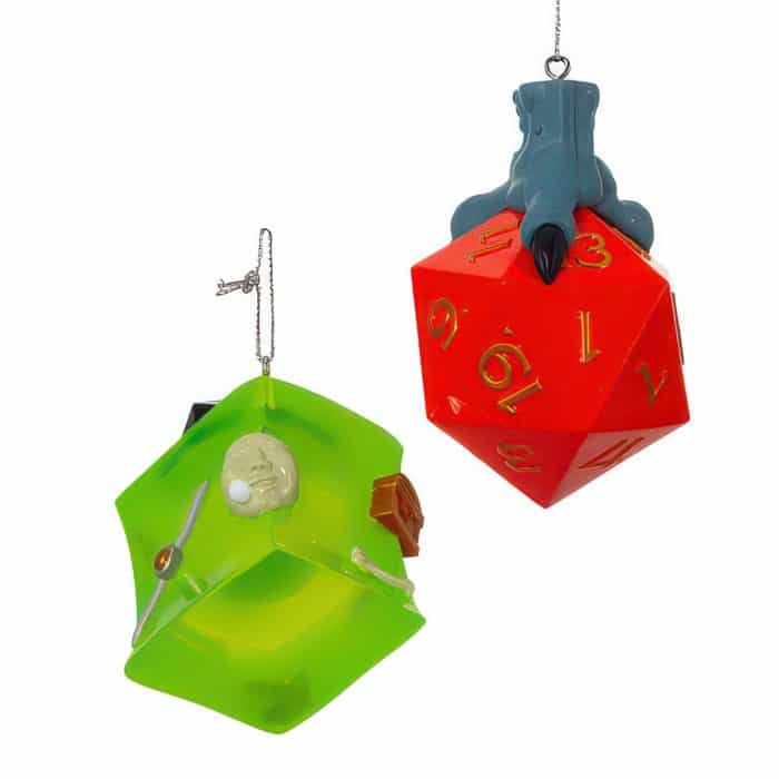 Dungeons  Dragons Dice  Gelatinous Ornament Set Bottom Four