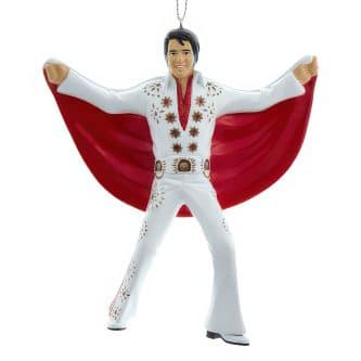 Elvis Presley® White Suit Red Cape Ornament