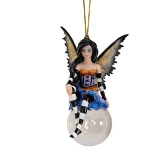 Evangeline Bubble Riding Fairy Ornament