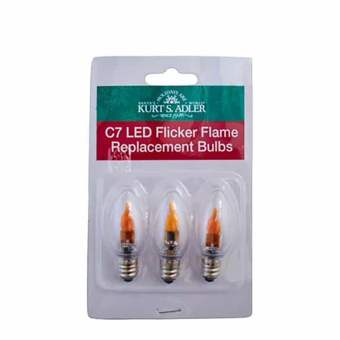 Flicker Flame Bulbs C7 Led Set of Three