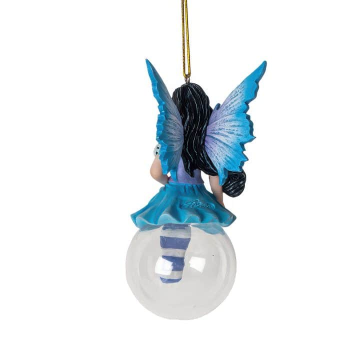Flora Bubble Riding Fairy Ornament Back