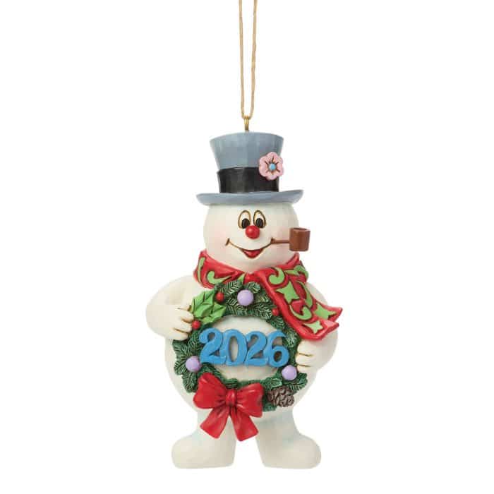 Frosty with Dated Wreath 2026 by Jim Shore