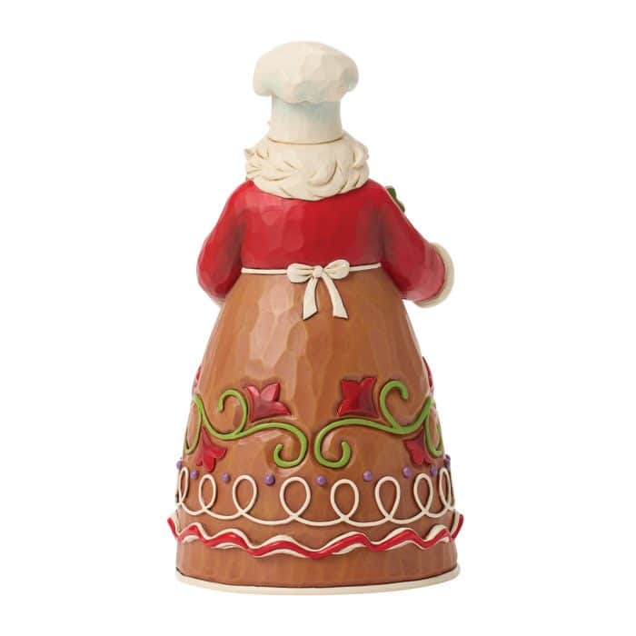 Gingerbread Pastry Chef Santa by Jim Shore Back