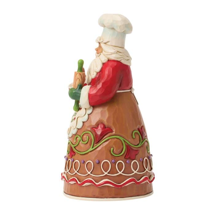 Gingerbread Pastry Chef Santa by Jim Shore Side