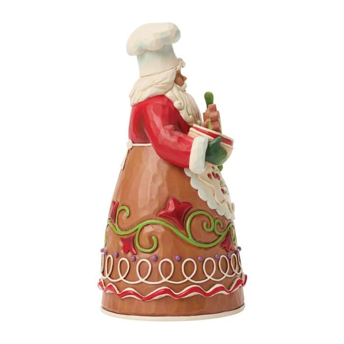 Gingerbread Pastry Chef Santa by Jim Shore Side Two