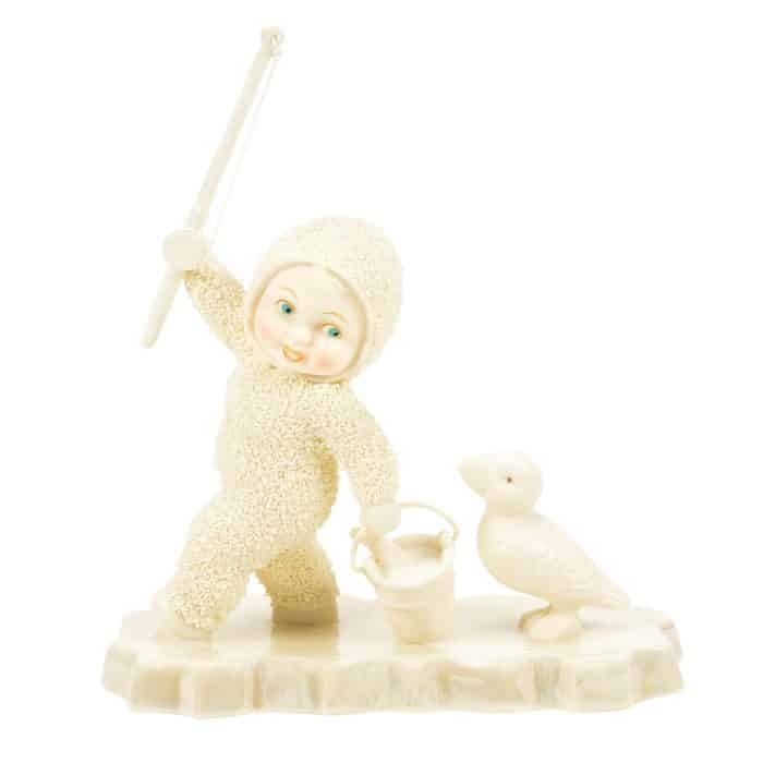 Gone Fishin Snowbabies Figurine Front