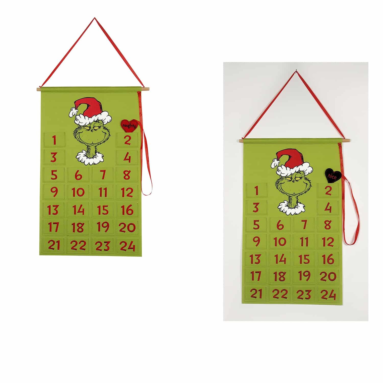Grinch Heart Countdown Calendar