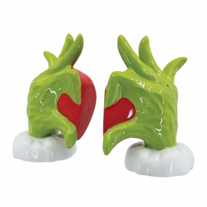 Grinch Heart Hands Salt  Pepper Shakers Apart