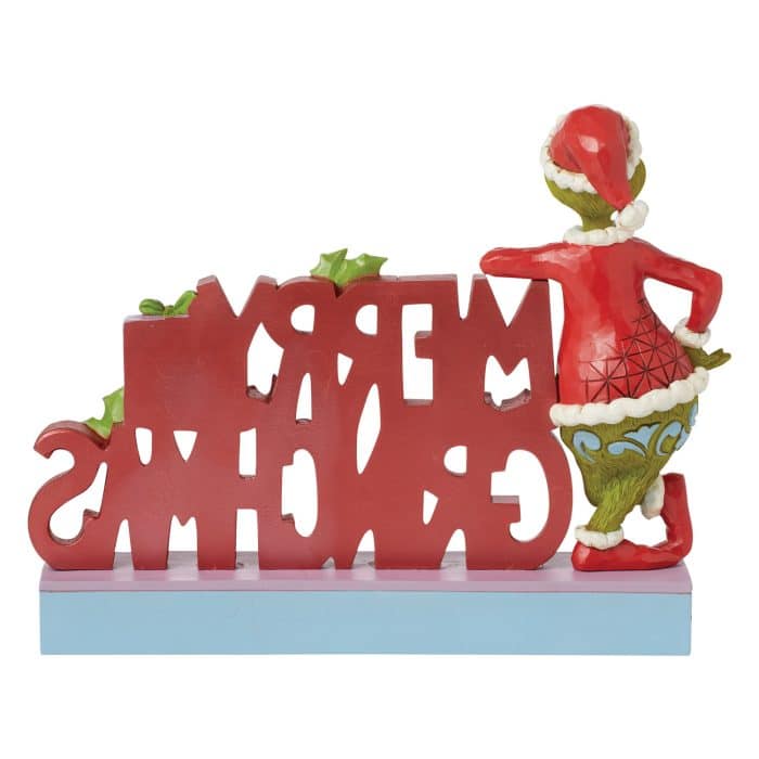 Grinch Merry Grinchmas Word by Jim Shore Back
