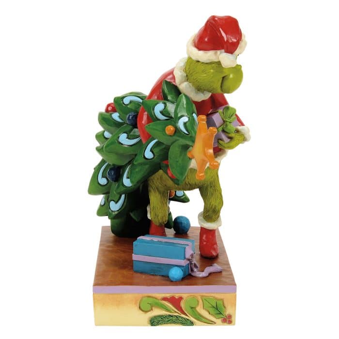 Grinch Stealing Christmas Tree by Jim Shore Side