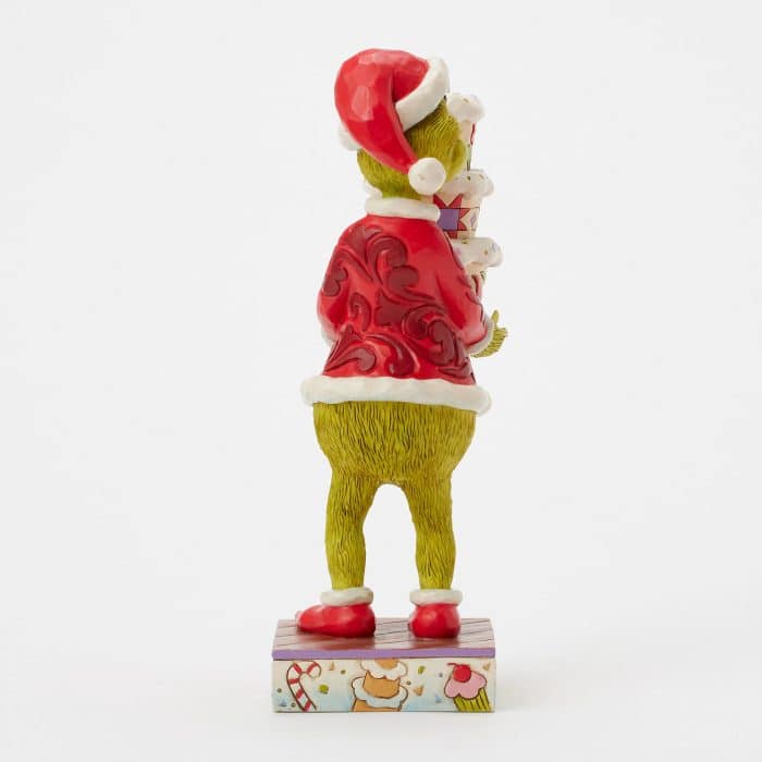 Grinch with Grinchy Cake Tree by Jim Shore Back