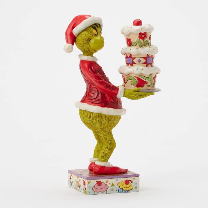 Grinch with Grinchy Cake Tree by Jim Shore Side